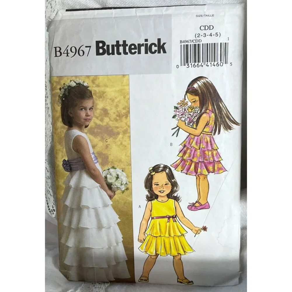 Sewing Patterns Toddler Girls Dresses Bloomers Adorable Variety Lot of 5 - Picture 4 of 6